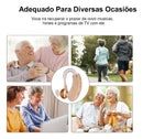 Aparelho auditivo Solução Rápida D23 da LOJA VIVA LAR, compacto e discreto, ideal para uso diário, visualização do dispositivo.