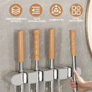 Organizador de Mops e Utensílios Modern Lar, suporte prático com compartimentos para armazenamento inteligente em casa.