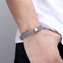 Bracelete Tricorbraid em Aço Inoxidável