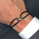 Pulseira Velluro em Seda Italiana - Tamanho Ajustável