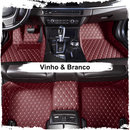 Kit de tapetes automotivos de luxo da Viva Lar, sob medida, com design elegante para conforto e estilo no carro.
