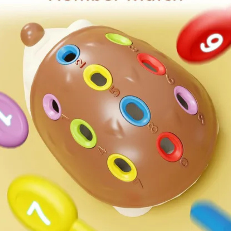 Brinquedo Sensorial Infantil Porco-Espinho Montessori – Jogo Educativo de Habilidades Motoras