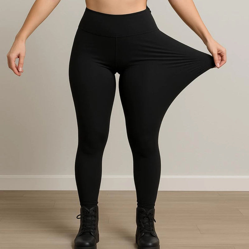 Calça Legging Feminina Flanelada Térmica de Cintura Alta