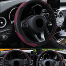 Capa de volante universal de couro para carro da Viva Lar, proteção e estilo para o volante do veículo.