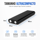 Microfone espião com ativação por voz, dispositivo de escuta escondido, ideal para monitoramento discreto.