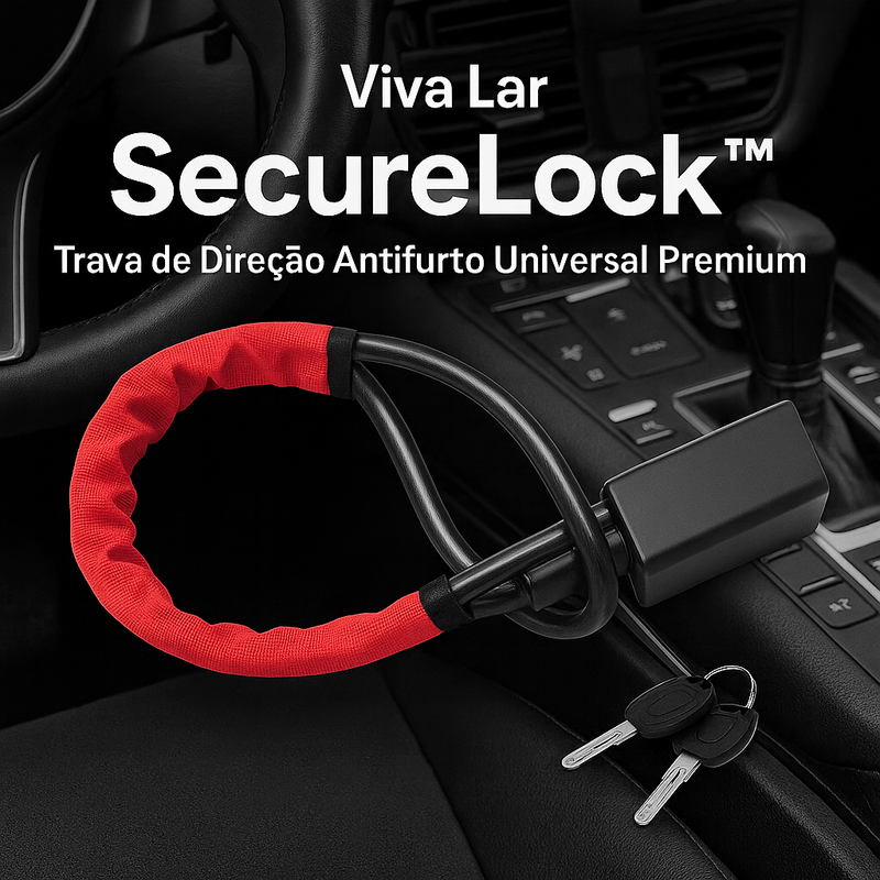 🔒 SecureLock™ — Trava de Volante Premium Antifurto Universal