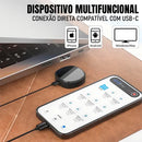 Gravador de voz espião magnético de 64GB com IA e USB, compacto e discreto, ideal para gravações secretas.
