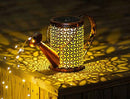Decoração de Jardim Regador com Luz Led Solar