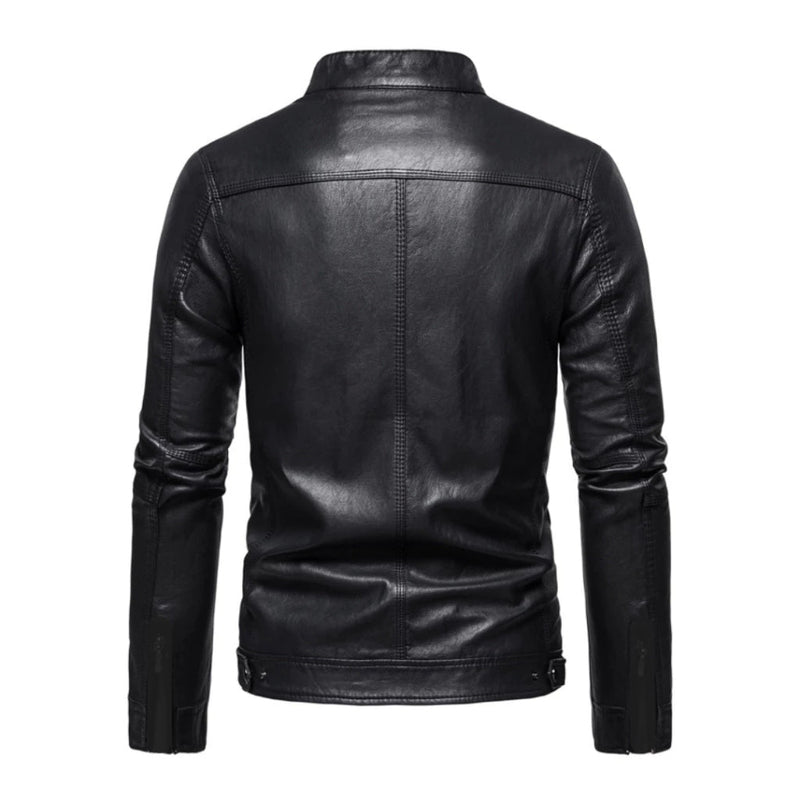 Jaqueta Masculina de Couro Slim