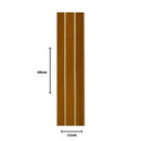 Kit 20 Painéis de Revestimento Ripado Decorativo em MDF – 45x11cm para Parede