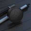 Mini dispositivo localizador GPS para veículos Viva Lar, compacto, com antena e luz indicadora, visível na imagem.
