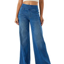Calça jeans Lorenz™ super elástica com cós anatômico modelador, confortável e soltinha, valoriza todos os movimentos.