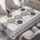 Toalha de mesa Califórnia™ Decor da ModernLar, com acabamento impermeável, ideal para proteger e decorar sua mesa.