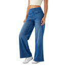Calça jeans Lorenz™ super elástica com cós anatômico modelador, estilo soltinho, ideal para conforto e valorização dos movimentos.
