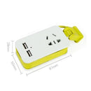 Adaptador de tomada ModernLar com USB, compacto e prático, ideal para viagens e uso diário, com múltiplas conexões.