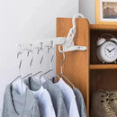 Kit com 4 porta cabides modernos da ModernLar, ideal para organizar roupas em ambientes internos ou na mala de viagem.