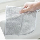 Toalhas de aço inoxidável ModernLar CleanFiber™ para limpeza durável e eficaz de sujeira difícil na cozinha.