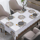 Toalha de mesa Califórnia™ Decor da ModernLar, com acabamento impermeável, em tecido estampado para proteção e beleza do lar.
