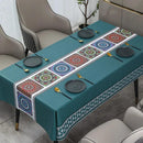 Toalha de mesa Califórnia™ da ModernLar, decorativa e impermeável, com detalhes elegantes para proteger e decorar sua mesa.