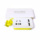 Adaptador de tomada Modern Lar™ compacto com USB, ideal para viagens e uso diário, com design moderno e conectividade fácil