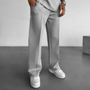 Calça Zurich™ masculina de alfaiataria com caimento solto, estilo esportivo fino, em tecido de alta qualidade, da marca ModernLar.