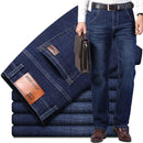 Calça jeans masculina Hero™ da ModernLar, com elasticidade, conforto e caimento perfeito, vista de frente.