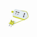 Adaptador de tomada ModernLar compacto com USB, ideal para viagens e uso diário, com design moderno e praticidade.