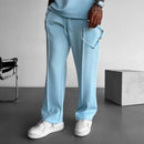 Calça Zurich™ de estilo alfaiataria masculina, caimento solto, tecido moderno, para um visual esportivo elegante e confortável.
