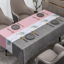 Toalha de mesa Califórnia™ Decor da ModernLar com acabamento impermeável, ideal para proteger e decorar sua mesa com elegância.