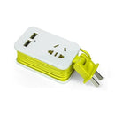 Adaptador de tomada ModernLar compacto com USB, ideal para viagens e uso diário, com design moderno e praticidade.