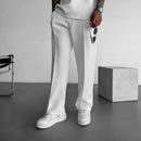 Calça Zurich™ de alfaiataria masculina com caimento solto, estilo esportivo fino, em tecido moderno, da marca ModernLar.