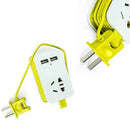 Adaptador de tomada ModernLar compacto com porta USB, ideal para viagens e uso diário, com design moderno e conectividade prática.