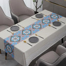 Toalha de mesa Califórnia™ Decor da ModernLar, com acabamento impermeável, design elegante para proteger e decorar sua mesa.