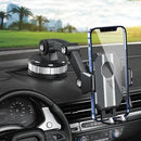 Suporte estável para celular Viva Lar com fixação reforçada, segurando o aparelho com estabilidade e segurança.