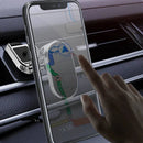 Suporte de telefone dobrável de metal para carro, compatível com dispositivos automotivos, da marca Viva Lar.