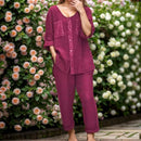 Conjunto Benitta™ de duas peças em linho de algodão da ModernLar, roupa confortável e estilosa para o dia a dia.