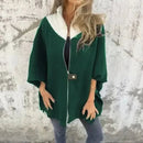Casaco Georgia Flair™ da ModernLar com gola contrastante, modelagem ampla e estilo urbano sofisticado, em tecido confortável e elegante.