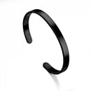 Bracelete Classic em Aço Inoxidável Black - Tamanho Ajustável