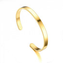 Bracelete Classic em Aço Inoxidável Gold - Tamanho Ajustável