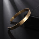 Bracelete Classic em Aço Inoxidável Gold - Tamanho Ajustável