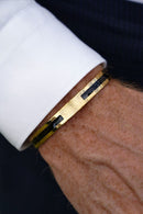 Bracelete Classic Fusion Gold em Aço Inoxidável