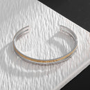 Bracelete Classic Luminare Prata e Dourado - Tamanho Ajustável