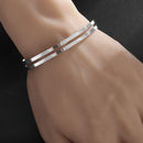 Bracelete Classic Luminare Prata - Tamanho Ajustável