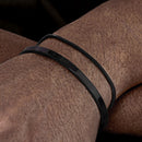 Bracelete Classic Slim em Aço Black + Pulseira de Brinde