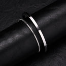 Bracelete Classic Slim em Aço Inoxidável + Pulseira de Brinde