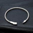 Bracelete Executive Silver em Aço Inoxidável