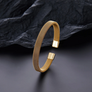 Bracelete Mesh em Aço Gold - Tamanho Único