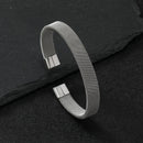 Bracelete Mesh em Aço Inoxidável - Tamanho Único