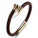 Bracelete Nailor Marrom/Dourado