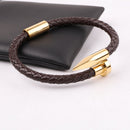 Bracelete Nailor Marrom/Dourado